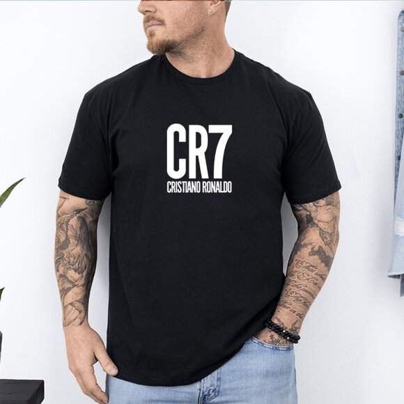 Cristiano Ronaldo Heat Pressed Graphic Tee | Men’s Soccer Shirt S-2XL - Picture 1 of 2
